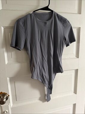 lululemon athletica Short Sleeve Crewneck Bodysuit - Gray